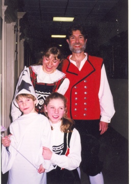 Author and family, Scandinavian show circa 1998